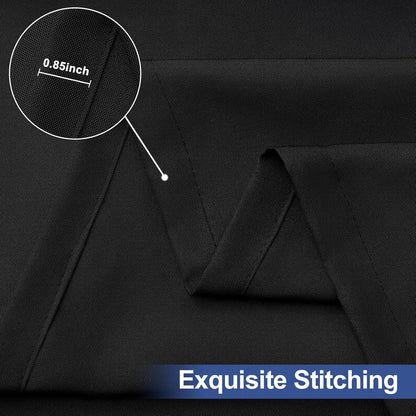 Rectangle Table Cloth Cover 6 Foot Black Elastic Fitted Tablecloth | Water-Resistant Polyester Tablecloth Fits 30" X 72" Folding Tables, Washable Table Protector for Picnic, Camping, Outdoor9