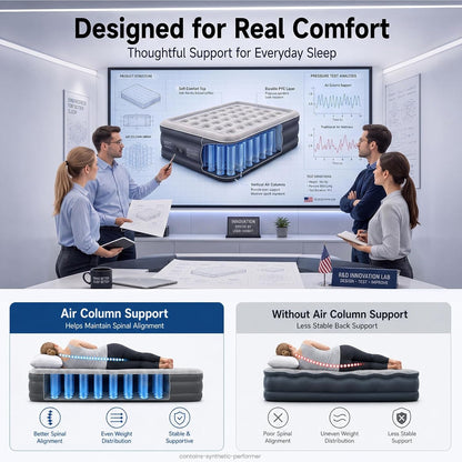 Air Mattress Queen Built-In Pump, 20" H Inflatable Mattress,700Lbs3