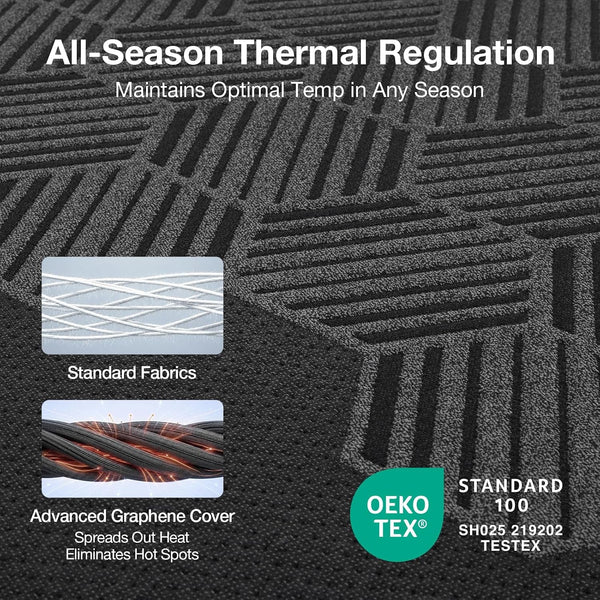 Airyflow Graphene 12 Inch King Size Mattress, Cooling Memory Foam3