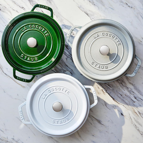 Staub Cast Iron Cocotte Made in France, 4-Qt, Basil8