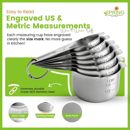 Stainless Steel Measuring Cups Set of 7 with Pour Spout4