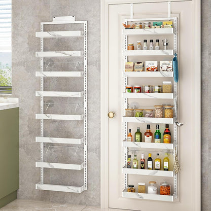 over the Door Pantry Organizer, 2-IN-1 Door & Wall Mount Spice Rack1