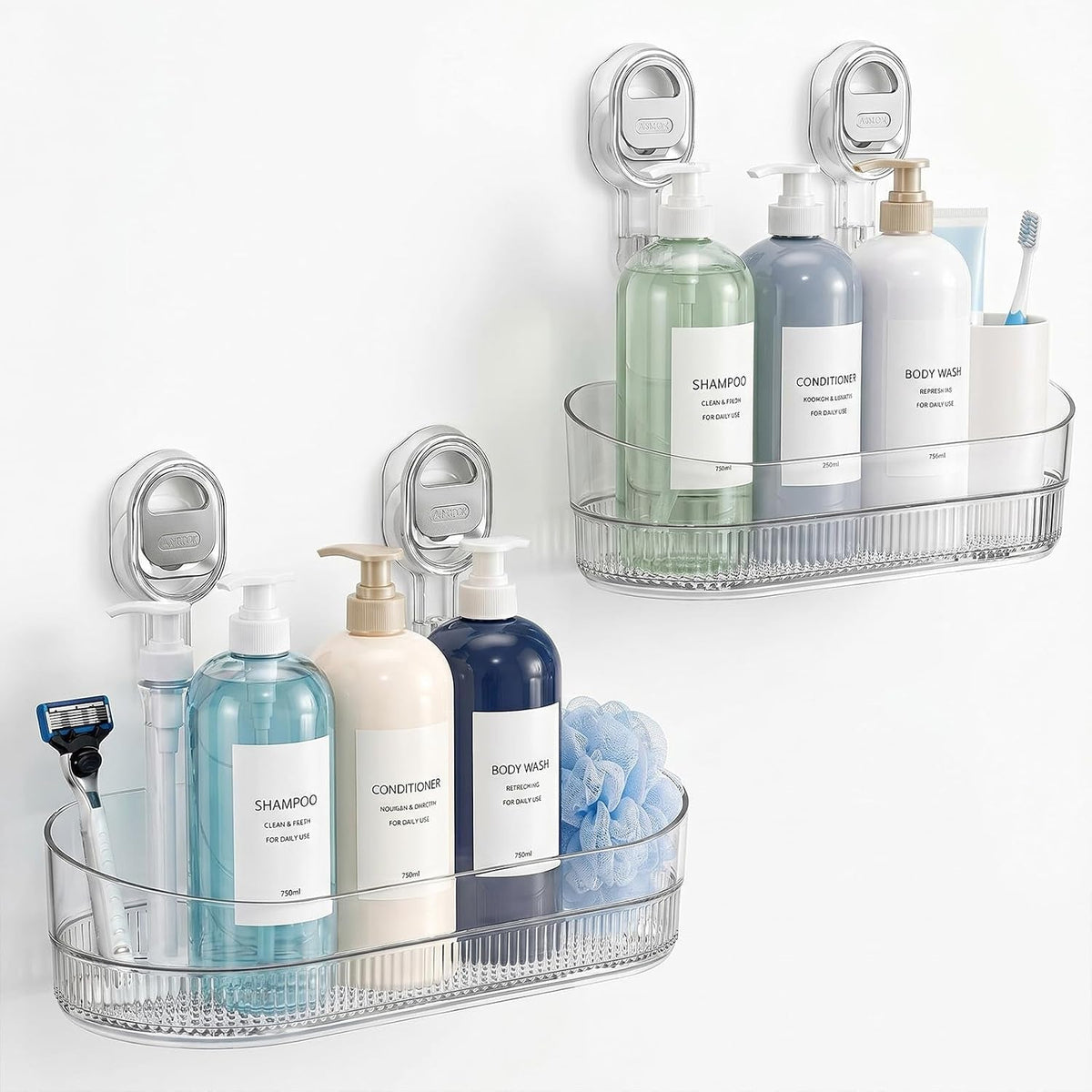 2-pack-suction-cup-shower-caddy-no-drill-bathroom-shelf-organizer-wall-mounted-storage-basket-for-shampoo-conditioner-body-wash-razor-and-bath-supplies