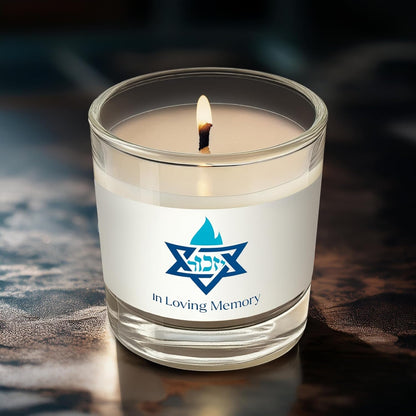 Yahrzeit Memorial Candles - 1 Day Yahrzeit Candle - 26 Hour Yom Kippur Jewish Candles in Glass Tumbler - 4 Pack3