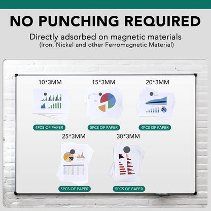 Small Magnets for Crafts with Adhesive Backing, 5 Size, 50Pcs | Sticky round Ceramic Magnets, Flat Ferrite Magnet for Craft, Classroom, Science Education, Whiteboard, Button, Hobbies4