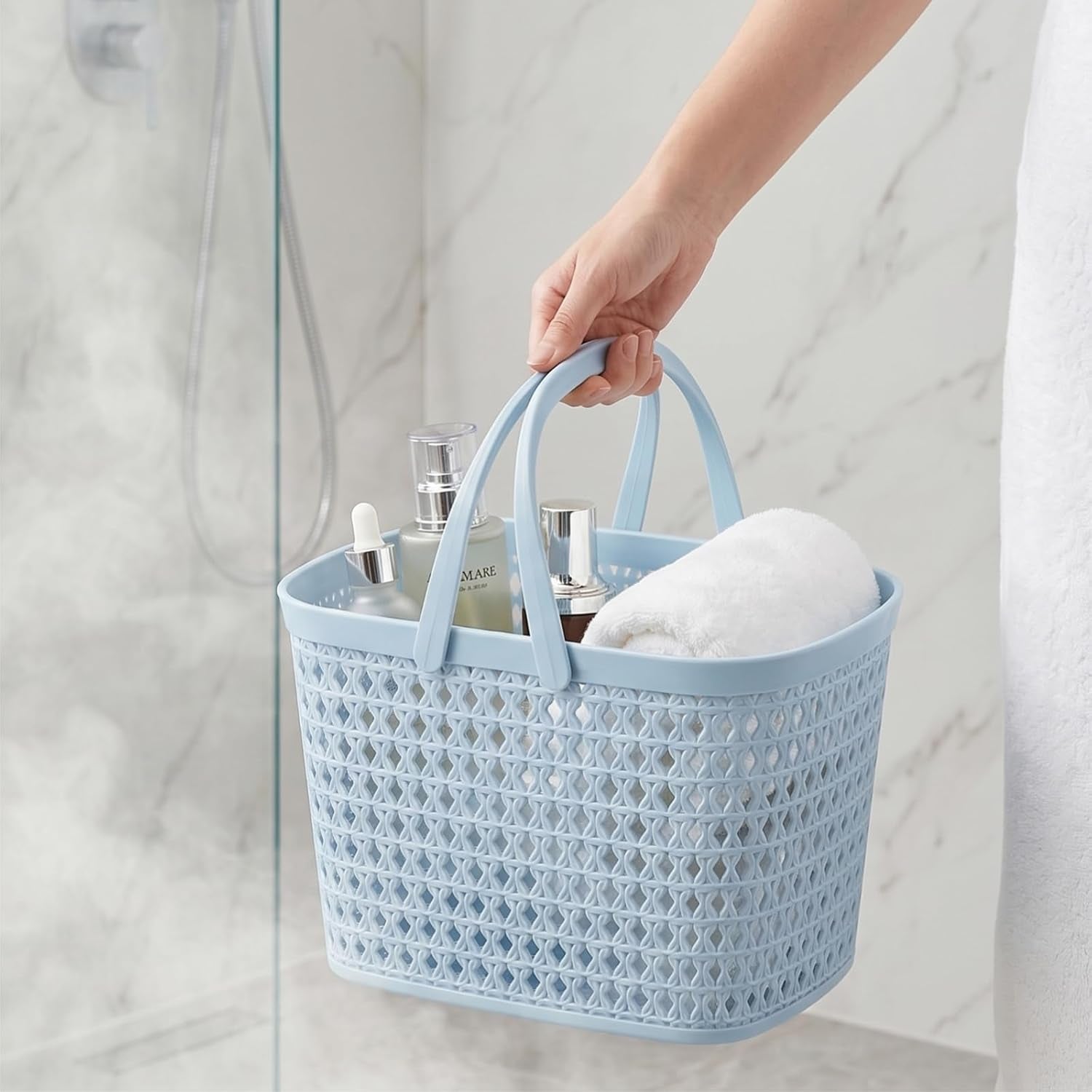 3-pack-portable-shower-caddy-basket-plastic-storage-baskets-with-handle-plastic-tote-storage-basket-easter-baskets-toiletry-organizer-for-bathroom-kitchen-pantry-college-dorm