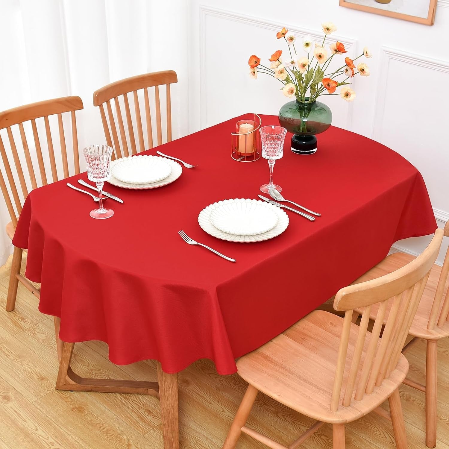 red-oval-tablecloth-60-x-84-inch-washable-christmas-table-cloth