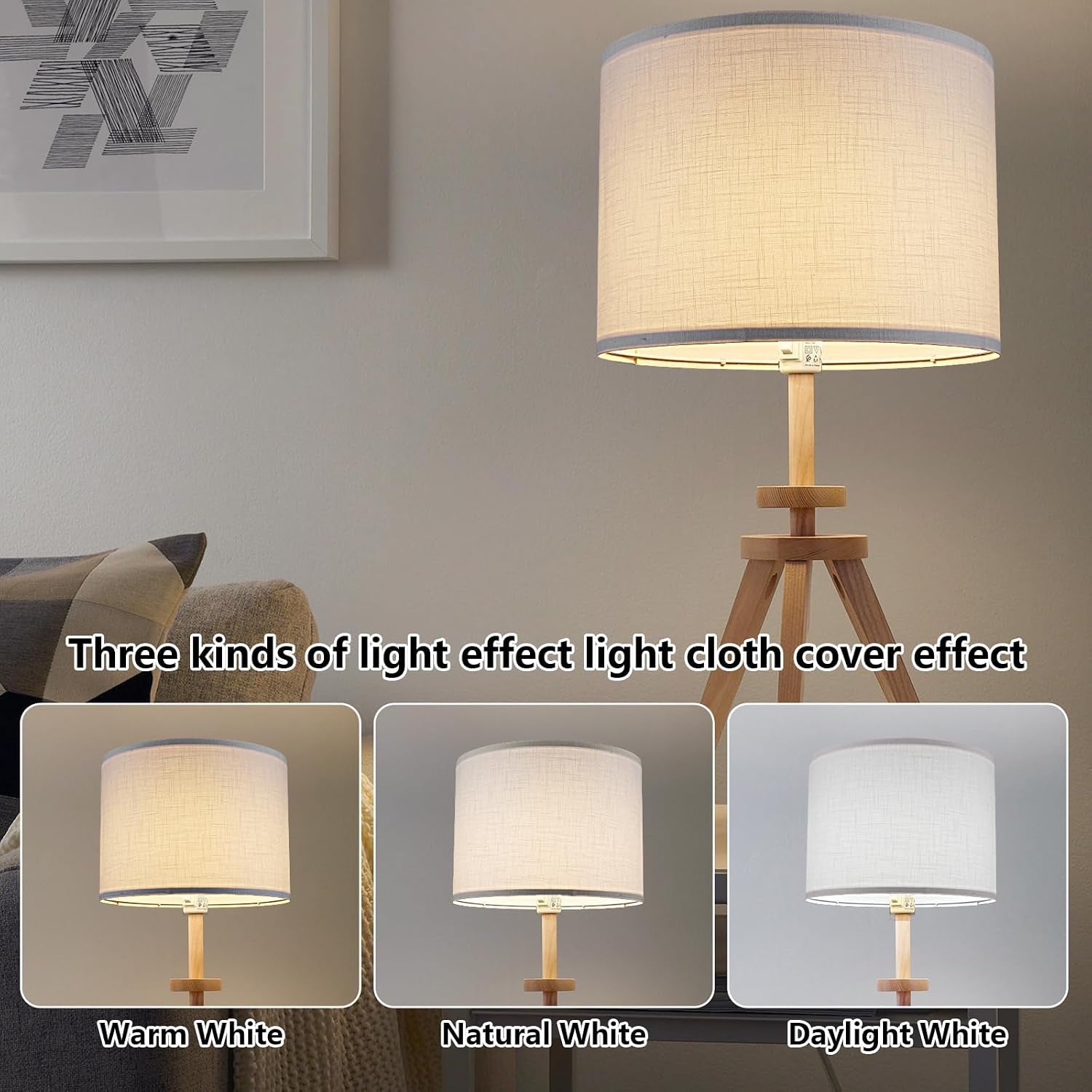drum-lamp-shades-set-of-2-white-line-lamp-shades-for-table-lamps-floor-lamp-13-top-x-13-bottom-x-10-high-large-fabric-lamp-shades-easy-assembly-replacement-lampshades