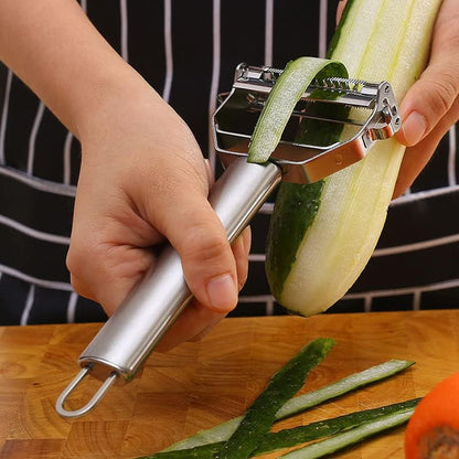 Julienne Peeler, Stainless Steel Vegetable Peeler, Double-Blade Vegetable Slicer, and Fruit Slicer2
