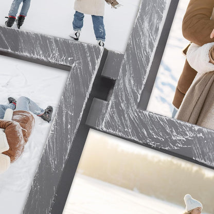 Photo Collage Frame for Wall, 21-Opening Reunion Family Picture Frame Set, Picture Frame Collage Wall Hanging for 4X6 Photos, Ashes7