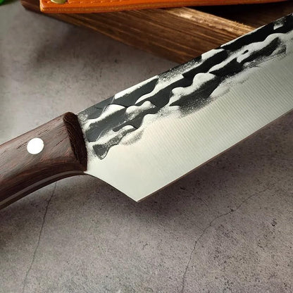 Meat Cleaver, 7 Inch Stainless Steel Kitchen Knife Butcher Meat Chopping Fish Vegetables Slicing Knife3