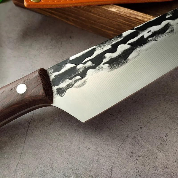 Meat Cleaver, 7 Inch Stainless Steel Kitchen Knife Butcher Meat Chopping Fish Vegetables Slicing Knife3