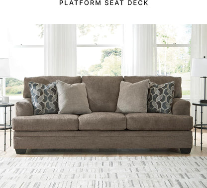 Signature Design by Ashley Stonemeade 3 Seat Chenille Sofa, Nutmeg9