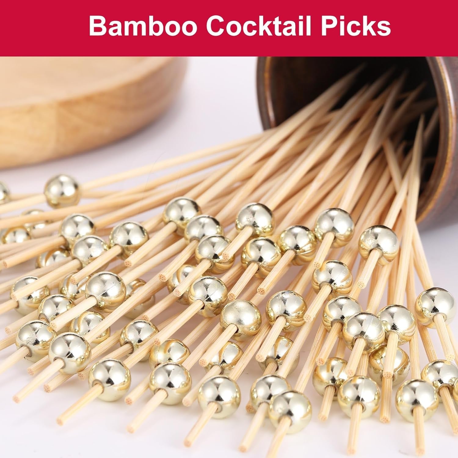 200-pcs-cocktail-picks-fancy-toothpicks-for-appetizers-bamboo-tooth-picks-mini-gold-ball-food-sticks-4-7-inch-natural-wooden-decorative-skewers-for-drinks-party-fruit-kebab-burger-charcuterie-board
