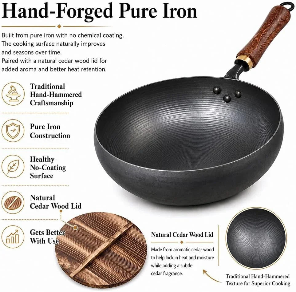 11-inch-pure-hand-forged-iron-pot-with-hammered-texture-hand-forged-uncoated-iron-pot-works-on-gas-induction-electric-and-more-great-for-stir-fry-steak-stews-and-daily-meals