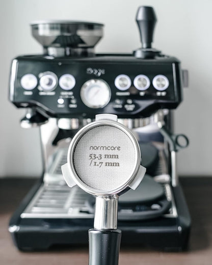 53.3Mm Puck Screen - Lower Shower Screen - Metal Contact Screen for Espresso 54Mm Portafilter Filter Basket - 1.7Mm Thickness 150Μm - 316 Stainless Steel3