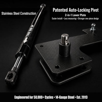 Queen Size Murphy Bed Hardware Kit — Vertical Wall Bed Frame | DIY Murphy Bed Kit with Gas Pistons + 3 Step-By-Step Guides | Made in North America | Hideaway Bed Mechanism9