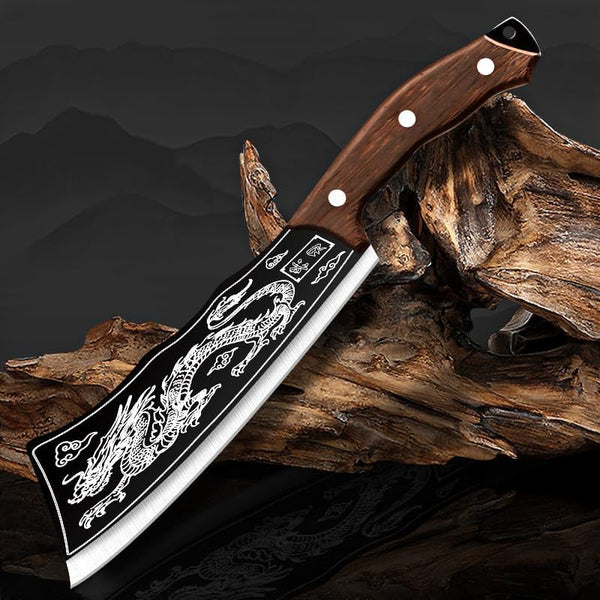 Meat Cleaver, 7.9 Inch Forged Butcher Knives Kitchen Chopping Chef Slicing Professional Handmade Meat Cleaver Cutter for Household(Chopping Knife)3