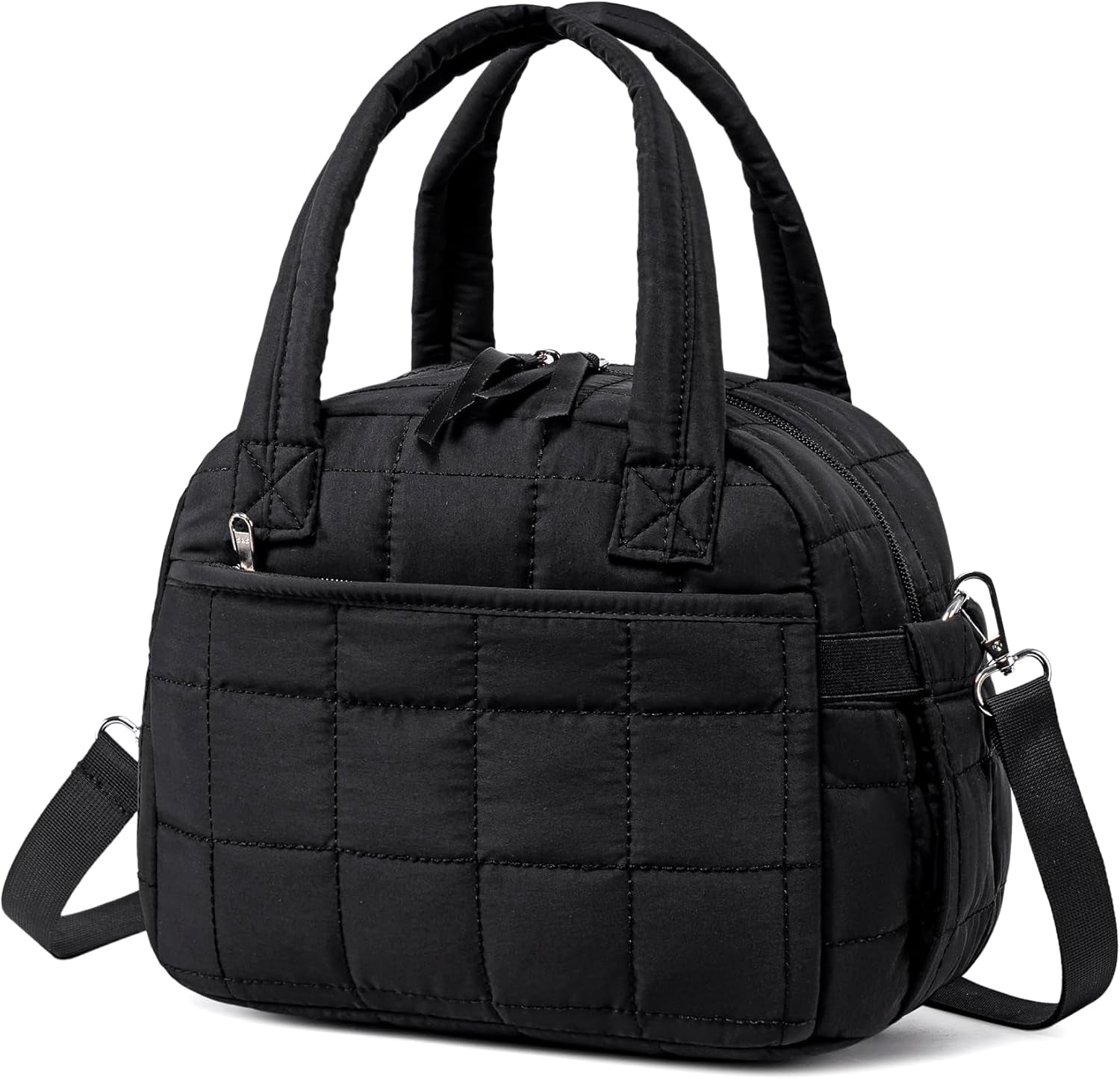 lunch-box-for-women-quilted-insulated-lunch-bag-puffy-lunch-tote-with-adjustable-shoulder-strap-for-work-school-travel-black-regular-9l