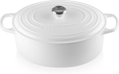 Le Creuset Enameled Cast Iron Oval Dutch Oven, 9.5 Qt., White1