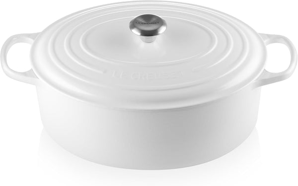 Le Creuset Enameled Cast Iron Oval Dutch Oven, 9.5 Qt., White1