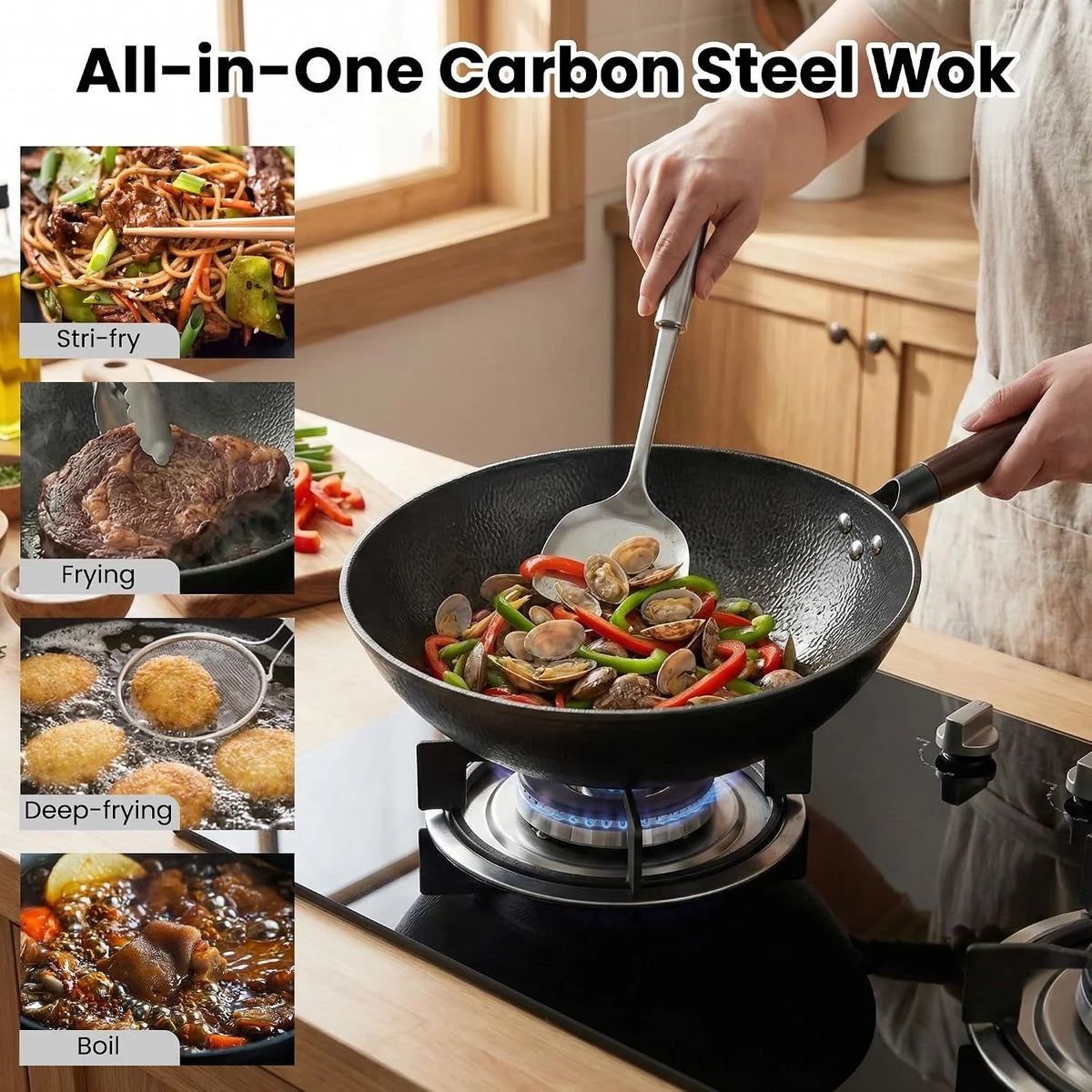 13-inch-carbon-steel-wok-with-lid-large-flat-bottom-woks-stir-fry-pan-large-chinese-wok-pan-6-45qt-nitrided-carbon-steel-no-chemical-coating-for-all-stoves