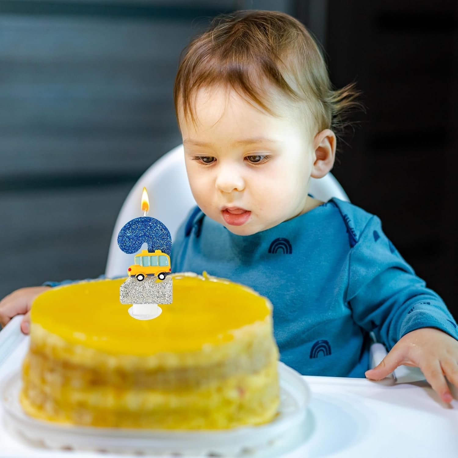 2st-birthday-number-candles-for-school-bus-blue-and-silver-birthday-decorations-for-boys-for-cakes-parties-anniversary-celebrations-bakery-decorations-number-02