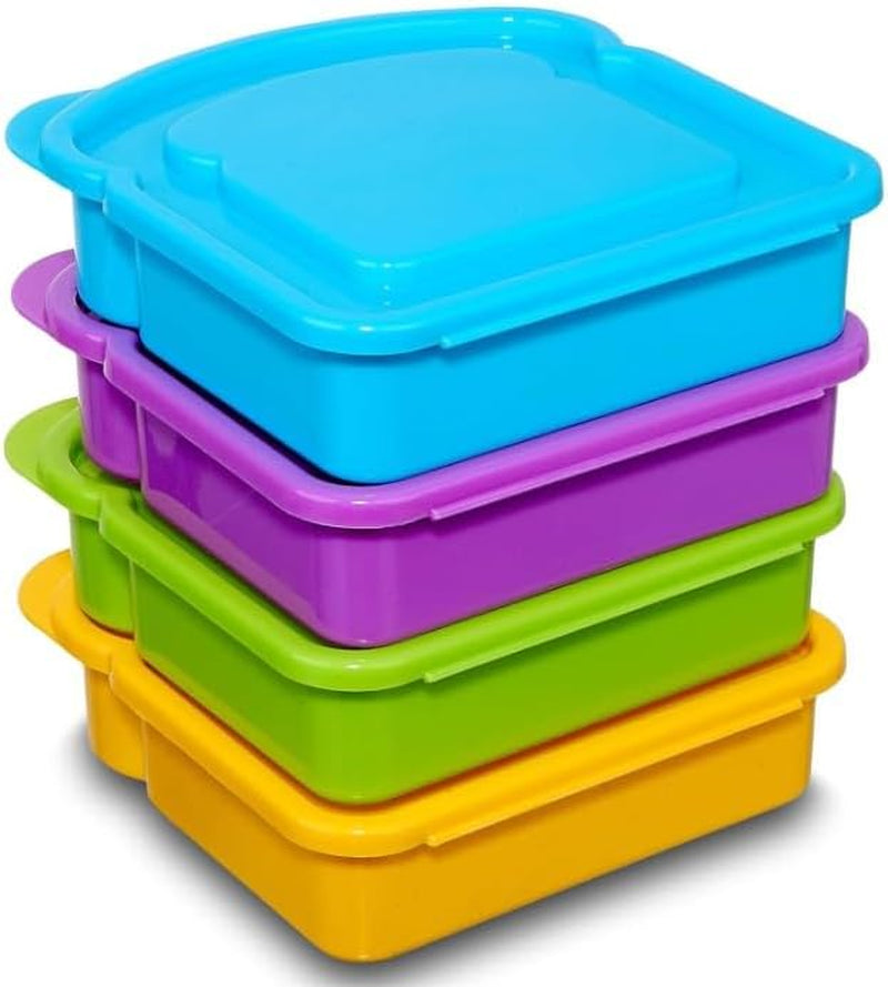 4-pack-fun-size-sandwich-containers-connected-lid-assures-top-bottom-always-make-it-home-reusable-bpa-free-plastic-sandwich-box-use-for-fruit-salad-lunch-box-snacks-and-food-storage