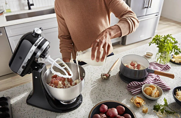 Kitchenaid Classic Series 4.5 Quart Tilt-Head Stand Mixer K45SS, Onyx Black | 10 Speeds, Durable Metal Construction, 59 Touchpoints for Thorough Mixing, Compatible with Kitchenaid Attachments5