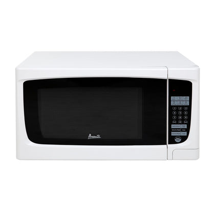 MO1450TW Microwave Oven 1000-Watts Compact with 9 Pre-Set Cooking Settings, Speed Defrost, Electronic Control Panel and Glass Turntable, 1.4 Cu.Ft., White2