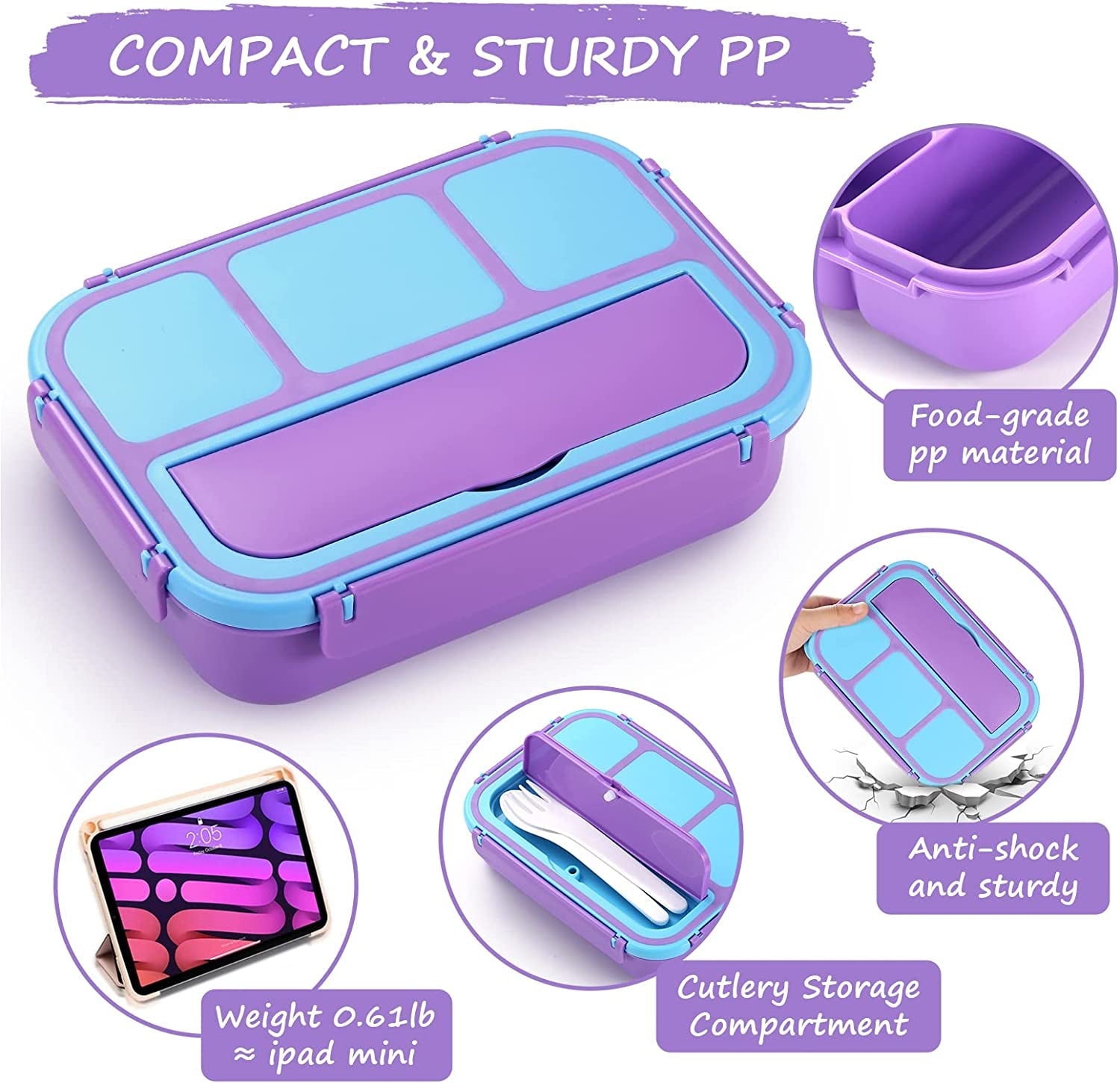 bento-lunch-box-for-kids-girls-boys-toddler-kids-lunch-boxes-for-school-lunch-containers-for-adults-with-4-compartments-sauce-container-utensils-food-picks-and-muffin-cups-purple