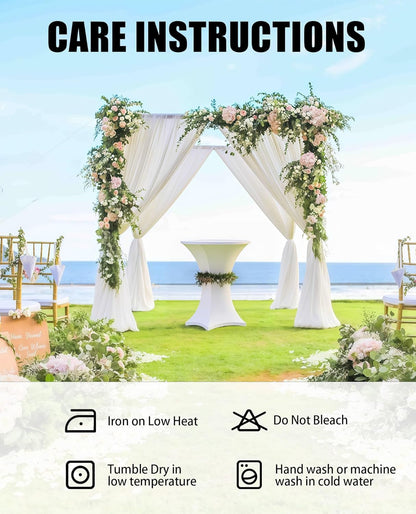 Cocktail Table Covers - 2 Pack 32X43 Inch Table Cloth - Black | Fitted Stretch Spandex round High Top Tablecloth for Party, Bar, Birthday, Pub, Banquet6