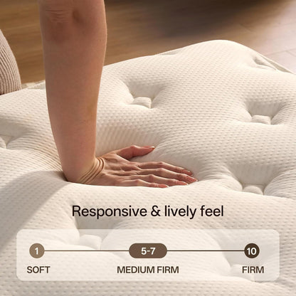 12 Inch Queen Size Mattress, Hybrid Memory Foam, Medium Feel7