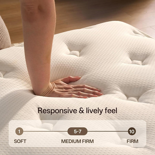 12 Inch Queen Size Mattress, Hybrid Memory Foam, Medium Feel7