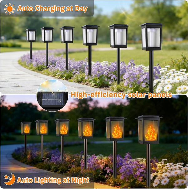 Large Size & Gen2 Flame Solar Torch Lights for Halloween Decorations5