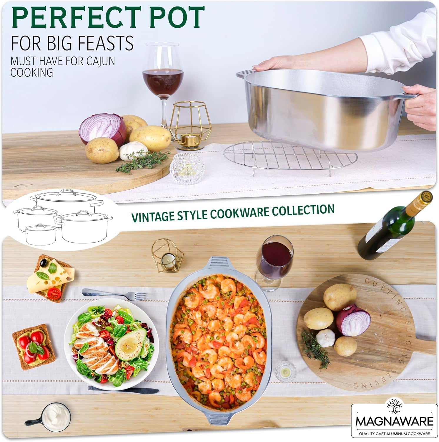 cast-aluminum-oval-dutch-oven-with-lid-10-qt-heavy-duty-lightweight-roaster-pan-with-rack-silicone-cover-dual-handles-cajun-cookware-for-roasting-baking-cooking-15-large