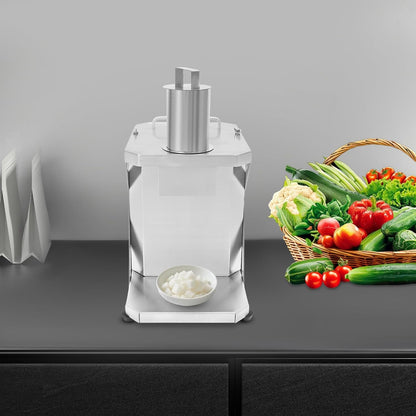 Automatic Dicing Machine, 100W Electric Vegetable Chopper Vegetable Slicer Food Processor with 3 Dicing Grid Knives for Onion Shredder Potato Slicer 165.35Lbs/H Inlet Diameter 2.76In7
