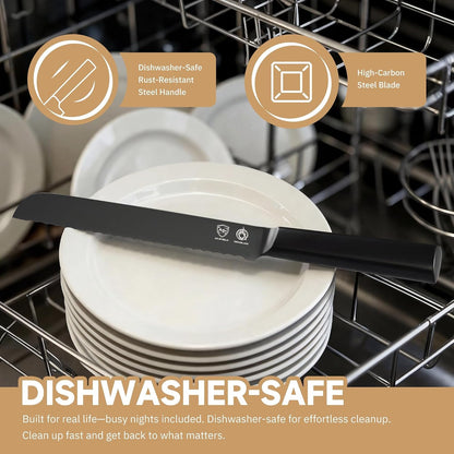 ® Black Blade 8 Inch Bread Knife with Agshield™ & Cerablack™ Technology, Rust-Resistant & Easy-Clean Finish, Serrated Edge for Sourdough, Bagels & Cake6
