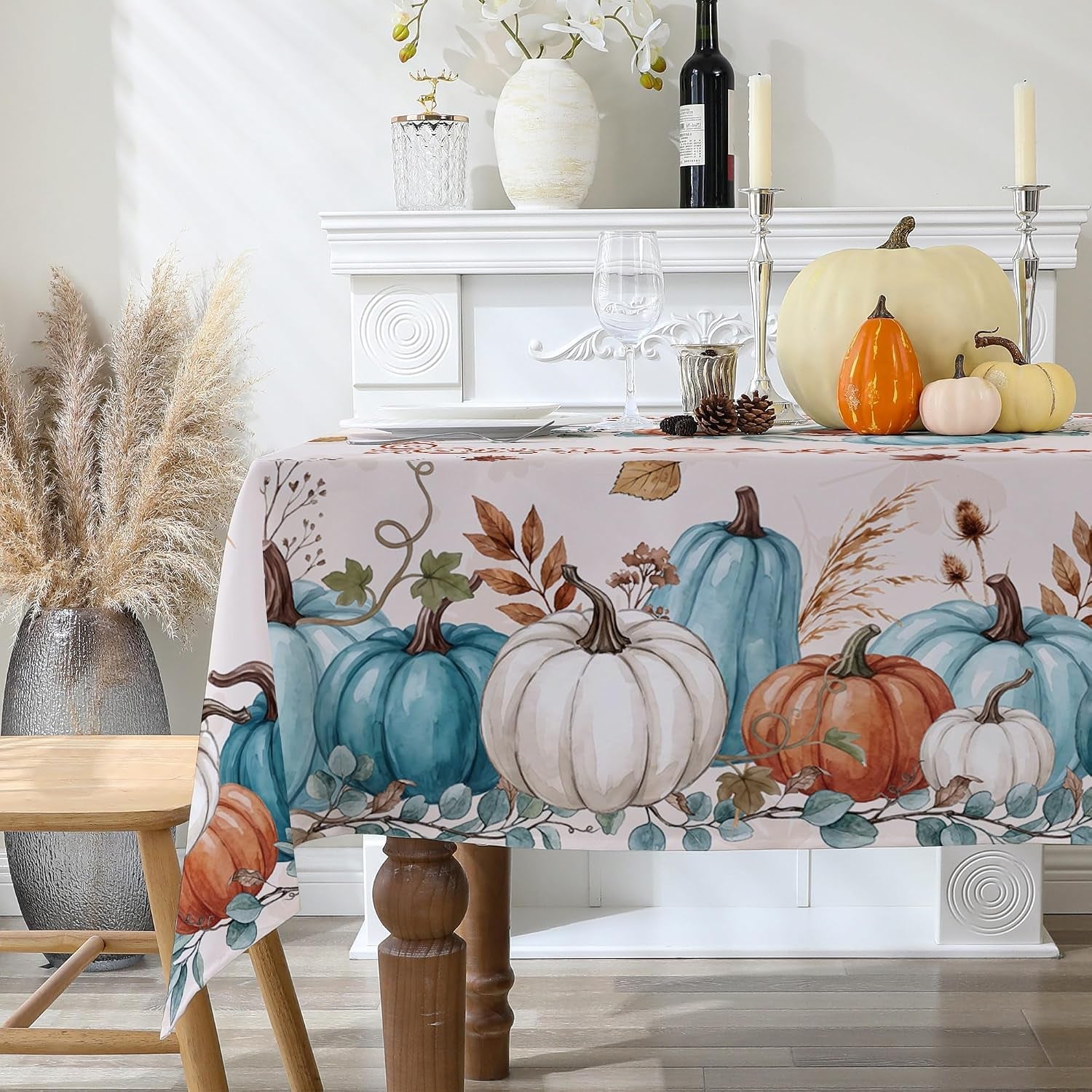 fall-tablecloth-60x84-inch-fall-decorations-for-home-pumpkins-farm-water-resistant-rustic-table-cloth-rectangle-for-party-dinning-home