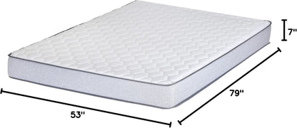 , 7-Inch Medium Firm High Density Foam Mattress, Comfortable Mattress for Cooler Sleep, Supportive & Pressure Relief, Full XL, White2