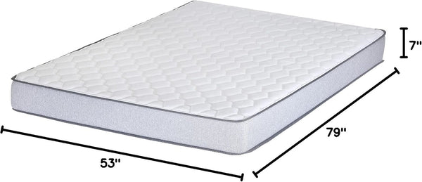 , 7-Inch Medium Firm High Density Foam Mattress, Comfortable Mattress for Cooler Sleep, Supportive & Pressure Relief, Full XL, White2