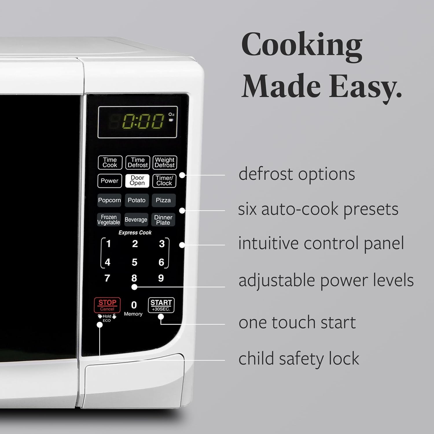 0-7-cu-ft-countertop-microwave-oven-700-watts-power-auto-cook-settings-defrost-easy-clean-and-child-safety-lock-white