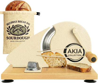 Manual Bread Slicer for Homemade Bread, Sourdough, Adjustable Thickness1