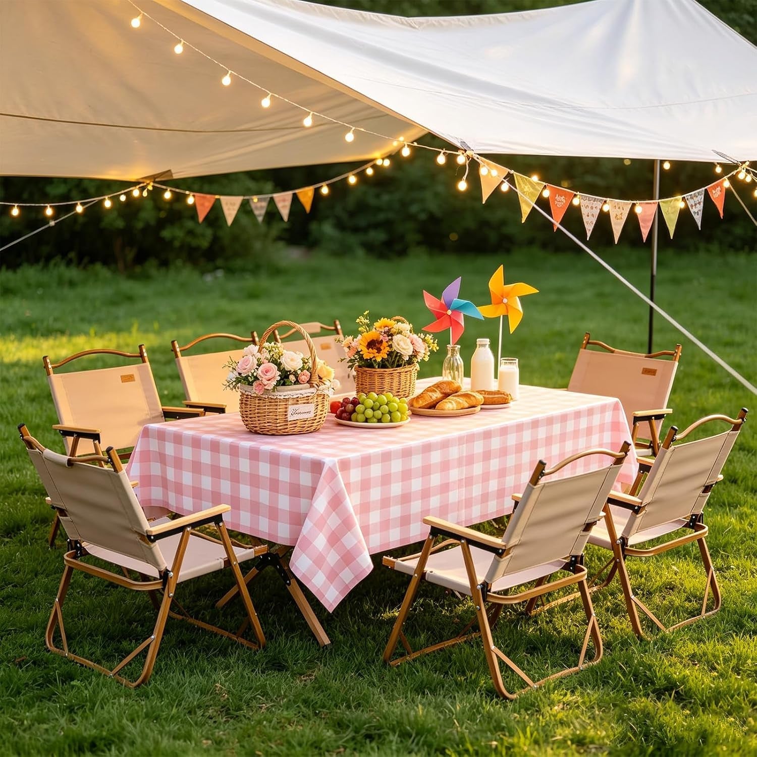 3-packs-pink-gingham-tablecloth-54-x-108-inches-pink-and-white-checkered-disposable-plastic-waterproof-picnic-table-cover-for-camping-and-birthday-party-supplies