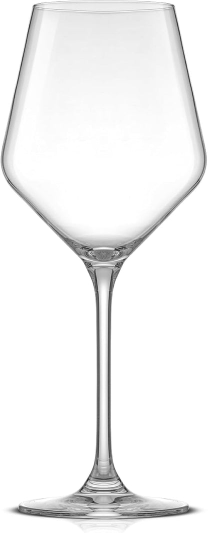 Layla White Wine Glasses, Set of 4 Italian Glasses, 13.5 Oz Clear – Made in Europe8