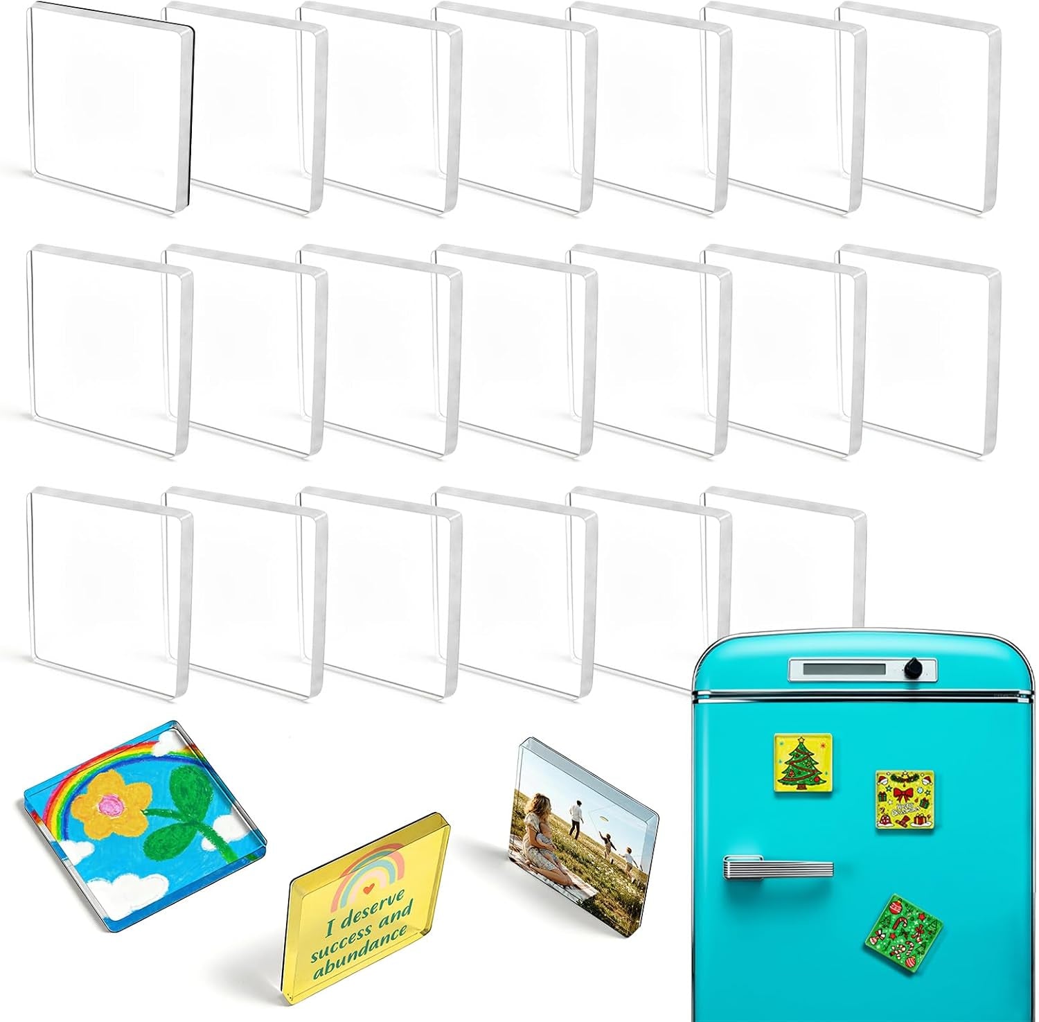 20-pack-2x2x0-16-clear-acrylic-diy-fridge-magnets-set-with-adhesive-backing-square-magnetic-photo-frames-for-crafts-kitchen-classroom-party-office-decoration