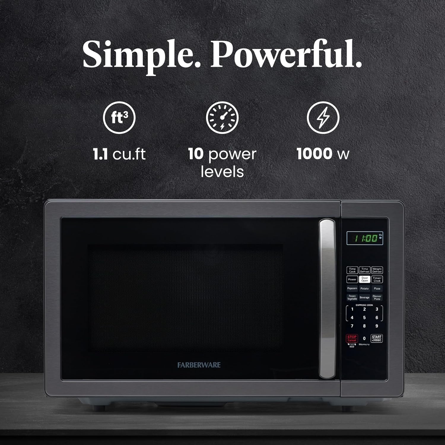 1-1-cu-ft-countertop-microwave-oven-1000-watts-power-auto-cook-settings-defrost-easy-clean-and-child-safety-lock-stainless-and-black
