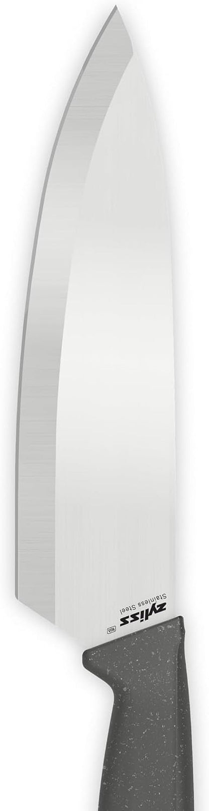 Classic 2 Piece Chef & Santoku Knife Set, Stainless Steel 15° Hollow-Ground Blades, Ergonomic Wheat Straw Handles, Finger Guard & Blade Covers, Dishwasher Safe9