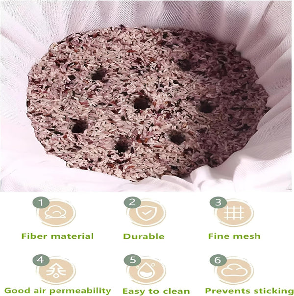 Rice Net, Barrel Steamer Bag, Rice Cooker Net, Non-Stick Rice Bag, Rice Net, Reusable Home or Commercial Rice Steamer Bag7