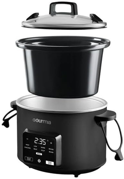 4.5-Qt. Programmable Slow Cooker with 5 One-Touch Presets & Locking Lid, Automatic Keep Warm Switches, Customizable Cooking Time, 5 One-Touch Presets2